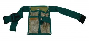 BELT-MOUNTED 3-POCKETS TOOL POUCH